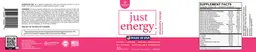 Label for Just Energy Strawberry Mango