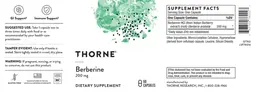 Label for Berberine 200 mg