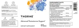 Label for Advanced Testosterone Support