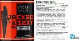 Label for Jacked & Sexy