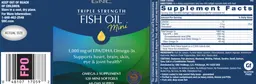 Label for Triple Strength Fish Oil Mini