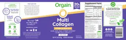 Label for Multi Collagen Unflavored