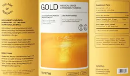 Label for Gold Lemon Ginger