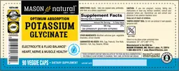 Label for Optimum Absorption Potassium Glycinate