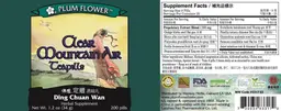 Label for Clear Mountain Air Teapills