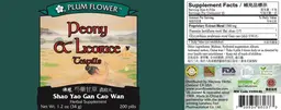 Label for Peony & Licorice Teapills