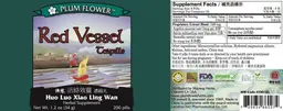 Label for Red Vessel Teapills