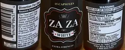 Label for Zaza White