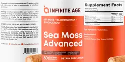 Label for Sea Moss Advanced