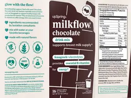 Label for MilkFlow Chocolate