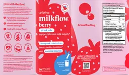 Label for MilkFlow Delicious Berry Flavor