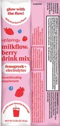 Label for MilkFlow Delicious Berry Flavor