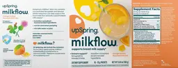Label for MilkFlow Orange Mango Flavored