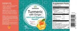 Label for Turmeric with Ginger Peach