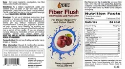 Label for Fiber Flush with Prebiotic and Prune Juice
