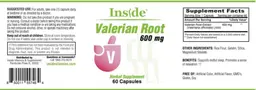 Label for Valerian Root 600 mg