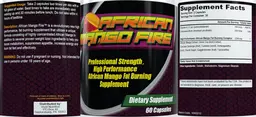 Label for African Mango Fire