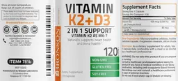 Label for Vitamin K2+D3