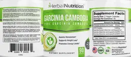 Label for Garcinia cambogia