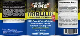 Label for Tribulus Maximum Strength