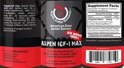 Label for Aspen IGF-1 Max