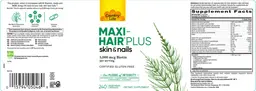 Label for Maxi-Hair Plus