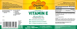 Label for Natural Vitamin E 268 mg (400 IU)