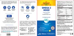 Label for Omega 3 Mood Natural Lemon Flavored!