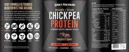 Label for Chickpea Protein Chocolate Shake