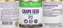 Label for Grape Seed Extract with Amla