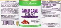 Label for Camu Camu Extract