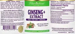 Label for Ginseng + Extract
