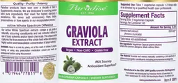Label for Graviola Extract