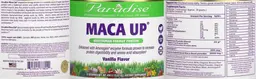 Label for Maca Up Vanilla Flavor