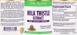 Label for Milk Thistle Extract