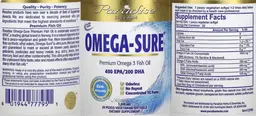 Label for Omega-Sure 1,000 mg