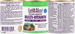 Label for One Daily Superfood Multi-Vitamin No Iron