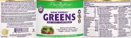 Label for ORAC Energy Greens