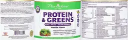 Label for Protein & Greens Vanilla Flavor