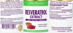 Label for Resveratrol Extract