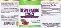 Label for Resveratrol Extract