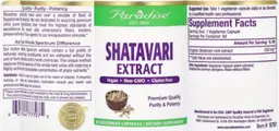 Label for Shatavari Extract