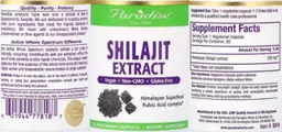 Label for Shilajit Extract