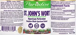 Label for St. John's Wort