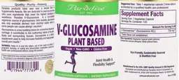 Label for V-Glucosamine Plant Based
