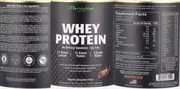 Label for Whey Protein Natural Chocolate Flavor