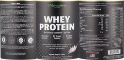 Label for Whey Protein Natural Vanilla Flavor