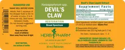 Label for Devil's Claw