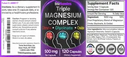 Label for Triple Magnesium Complex 500 mg