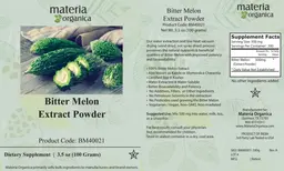 Label for Bitter Melon Extract Powder